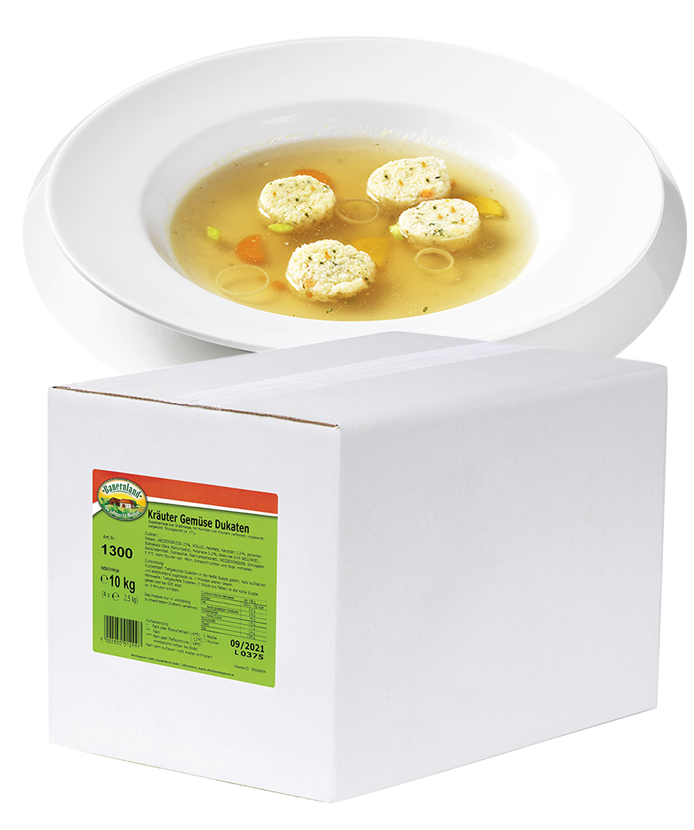 Kräuter-Gemüse-Dukaten 17g 4x2,5kg