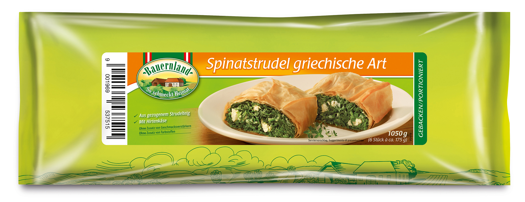 Spinatstrudel nach griechischer Art 6 Port. 7x1050