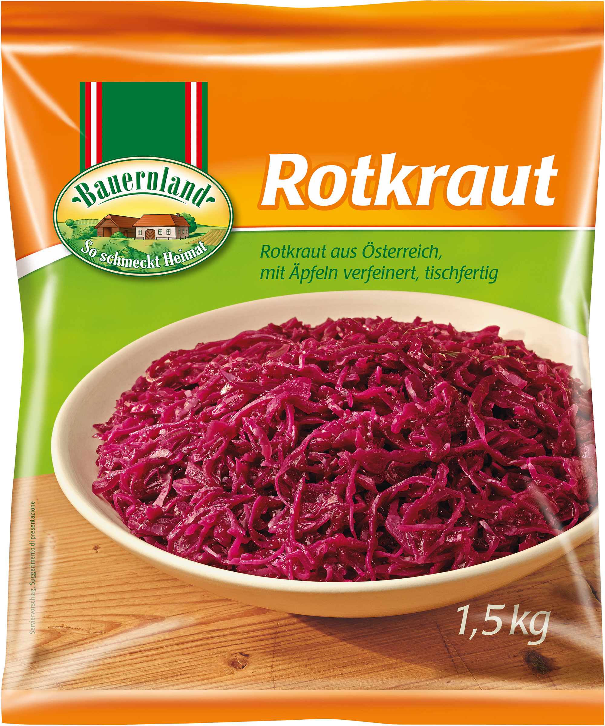 Rotkraut 6x1,5 kg