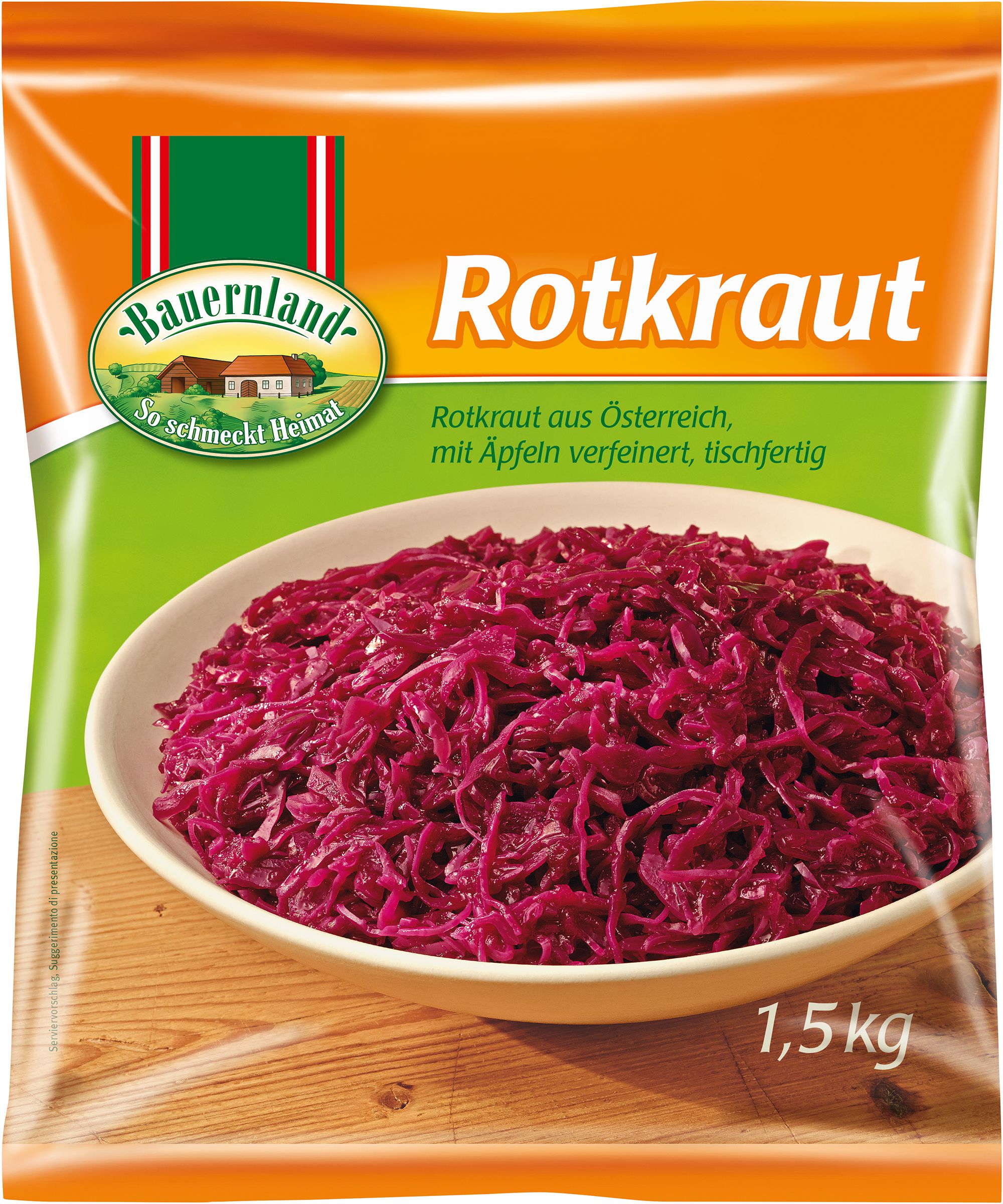 Rotkraut 6x1,5 kg