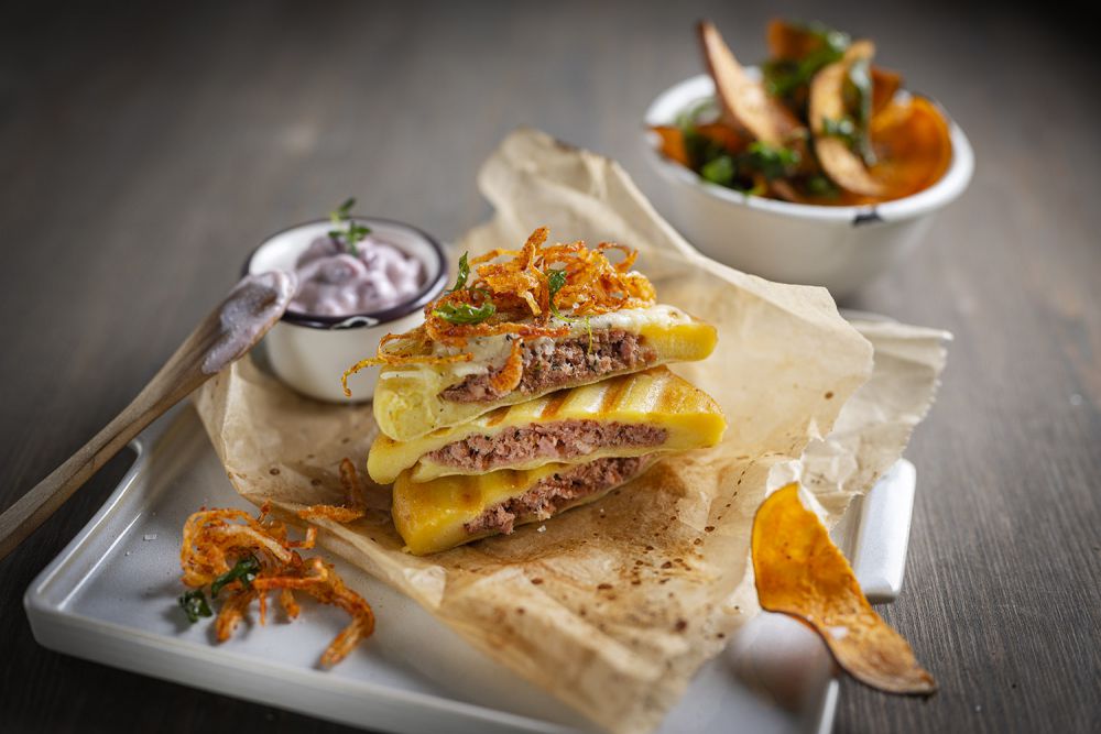 Bild zum Rezept "Knödel Toasty mit Spätzle Käse & Röstzwiebel"