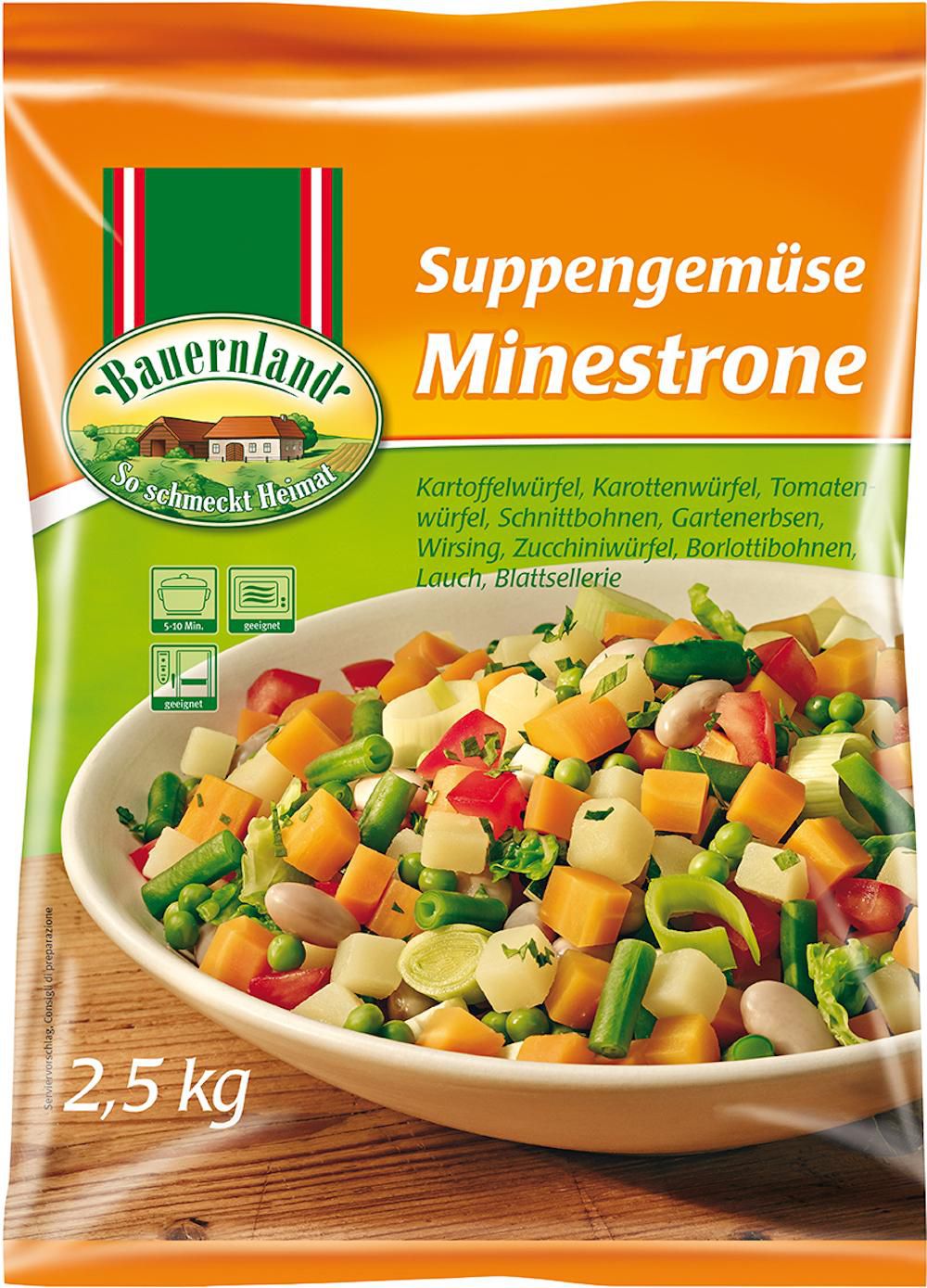 Suppengemüse / Minestrone 4 x 2,5 kg