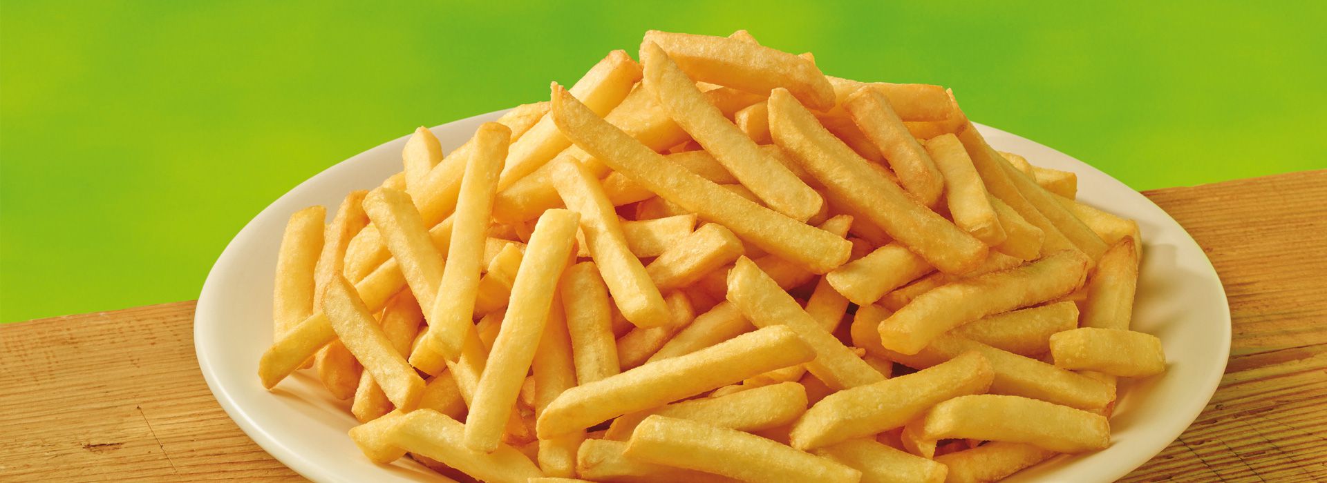 Bild von Pommes Frites auf einem Teller