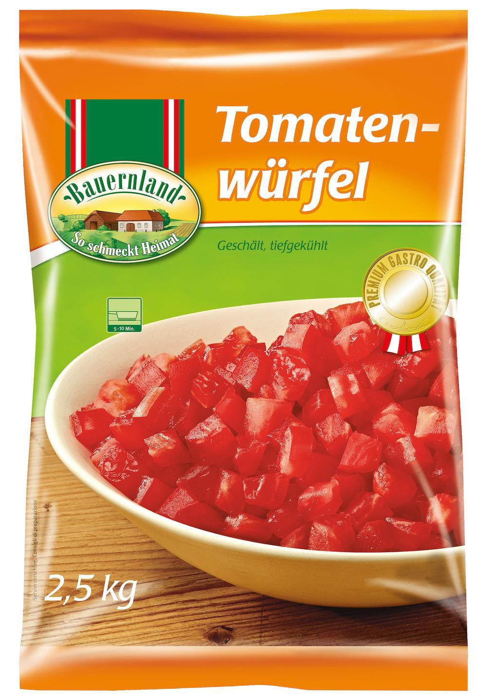 Tomatenwürfel 4x2,5 kg