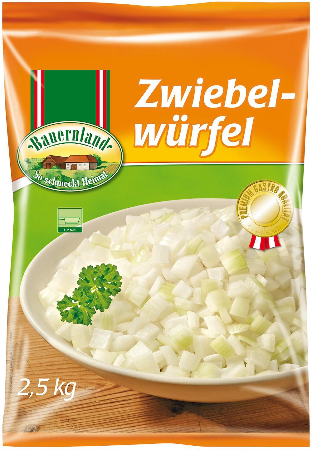 Zwiebelwürfel 4x2,5 kg