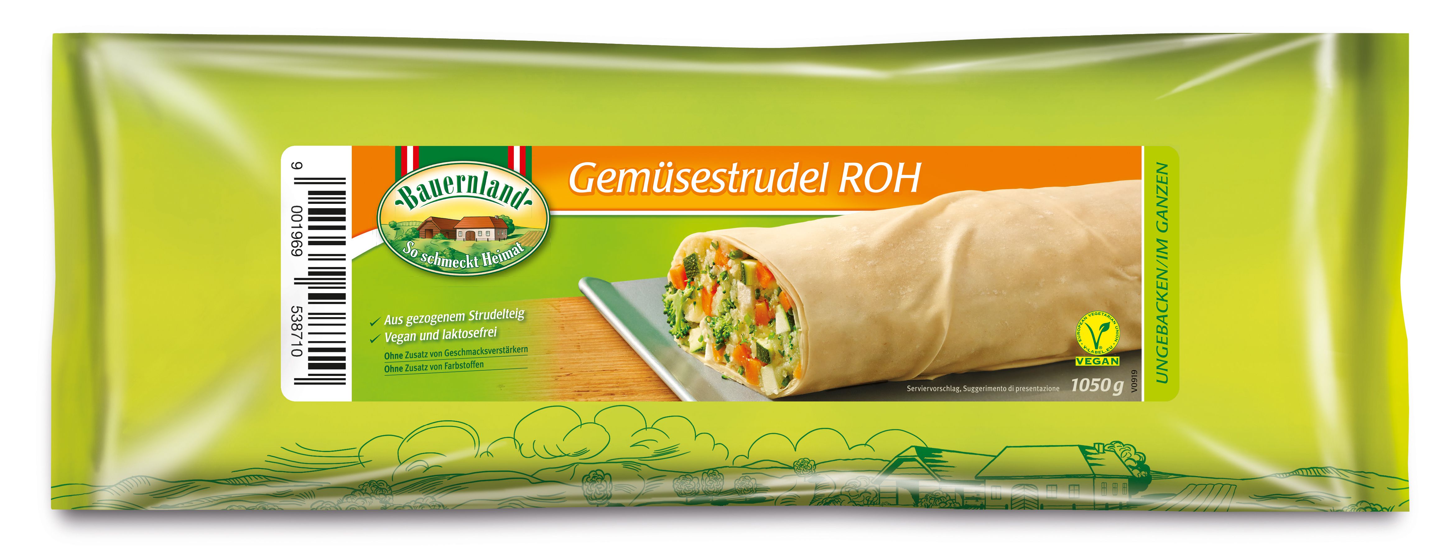 Gemüsestrudel ungebacken vegan 7x1050 g