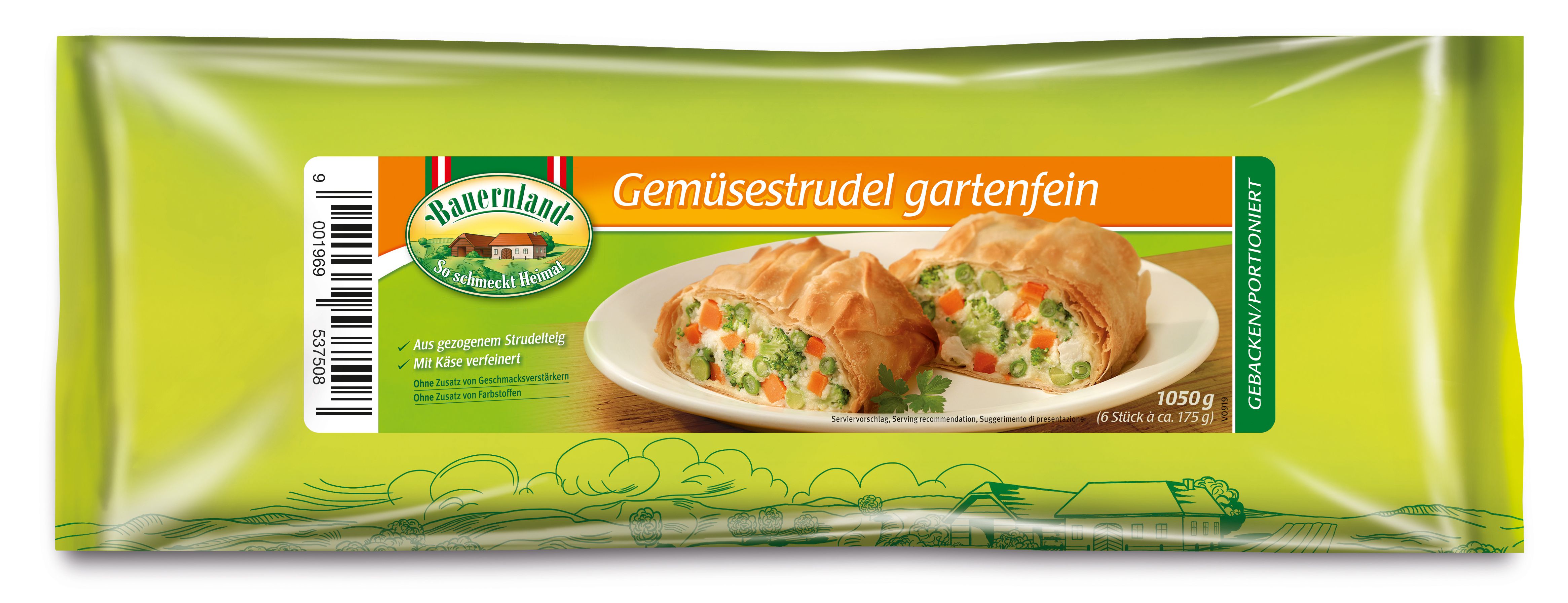 Gemüsestrudel gebacken 6 Port. 7x1050 g