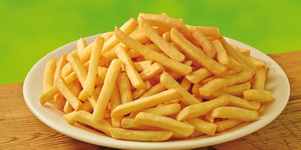 Bild von Pommes Frites auf einem Teller