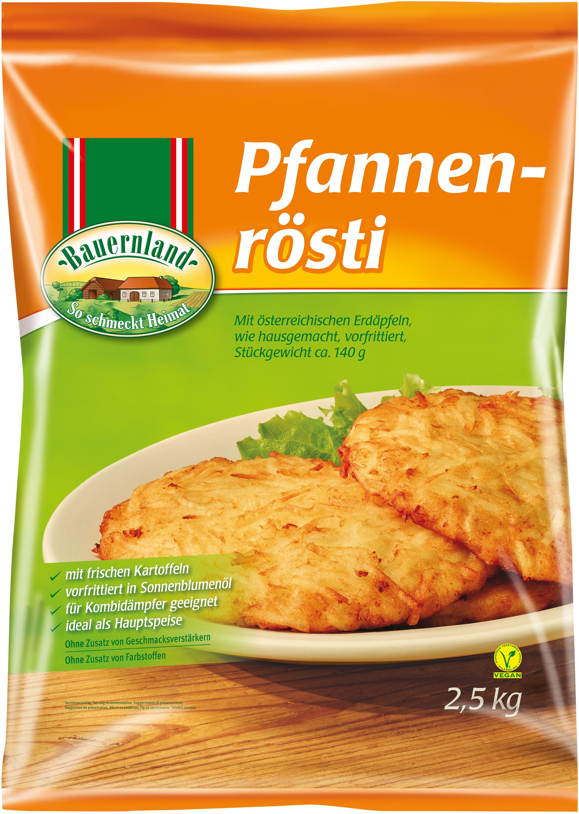Pfannenroesti 140g 2x2,5 kg