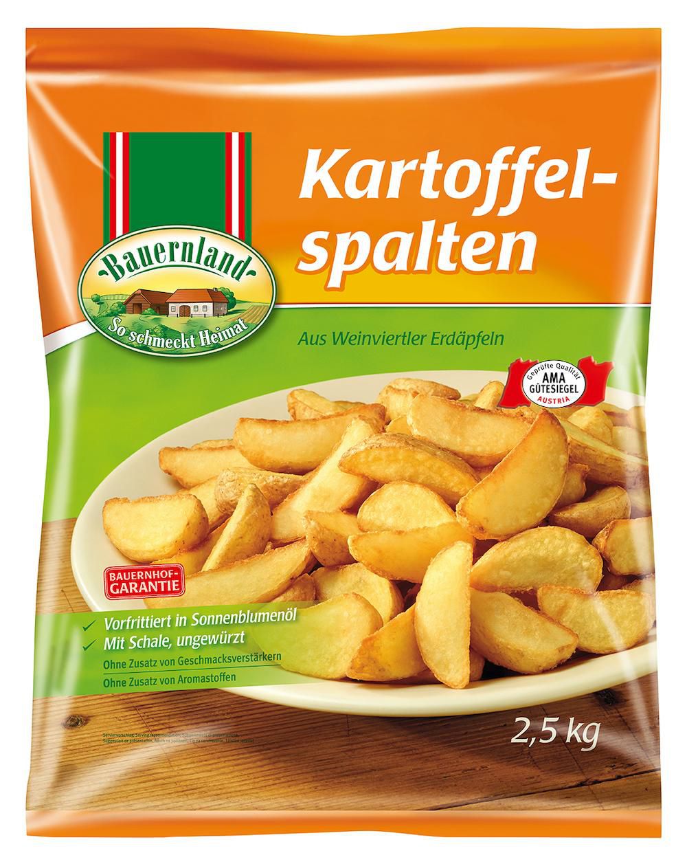 Kartoffelspalten mit Schale 4x2,5 kg