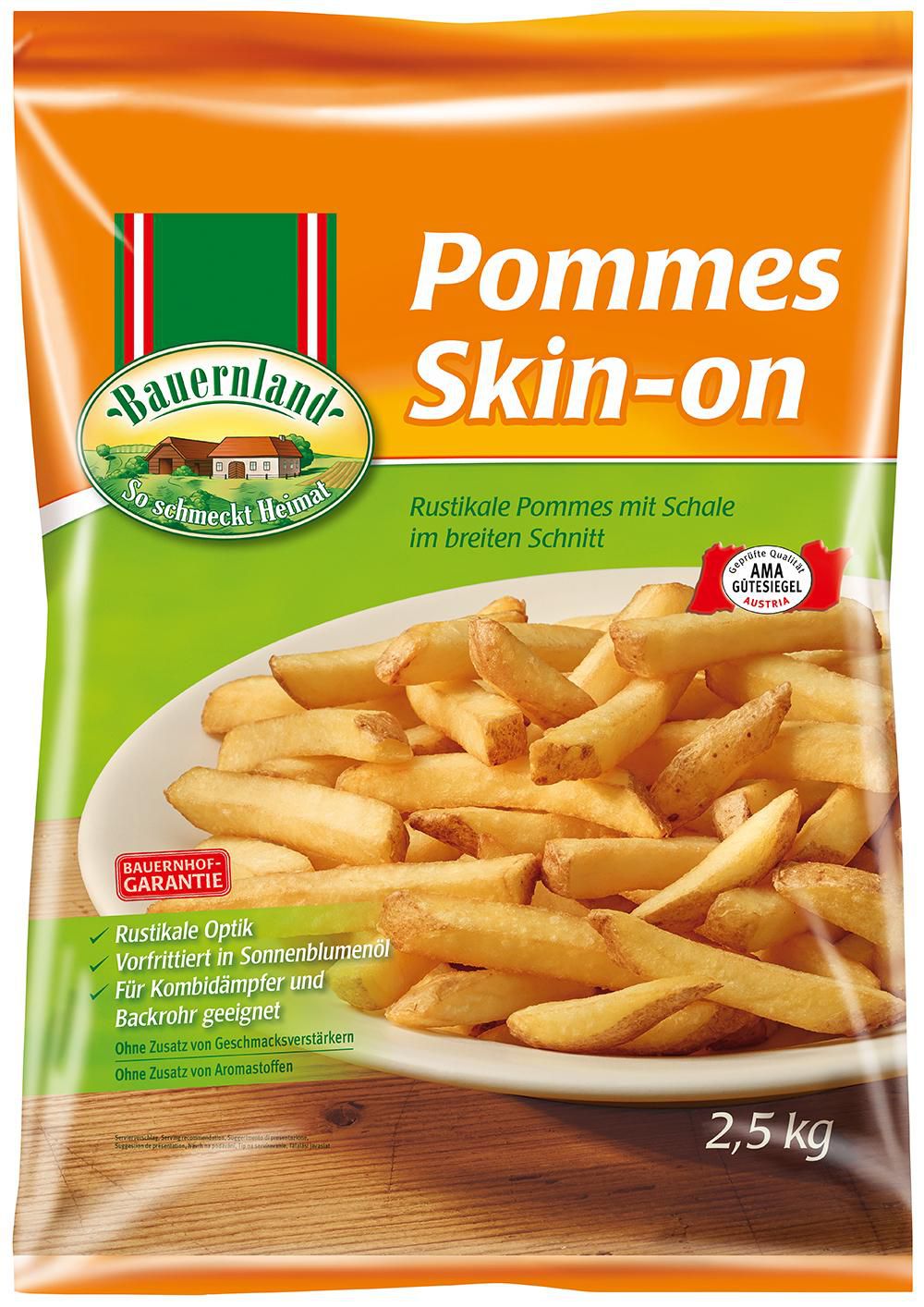 Pommes Skin-on 4 x 2,5 kg