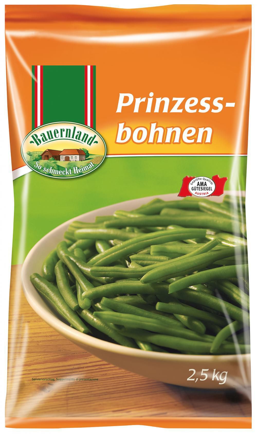 Prinzessbohnen 4x2,5 kg